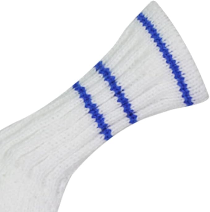 Scott Edward 1/7/10 Pcs Knitted Golf Club Head Covers for Irons Wedge Cuteness and Basically Socks Shape Washable Golf Club Head Protector on Classic Stripes Style,Double Sided Customization