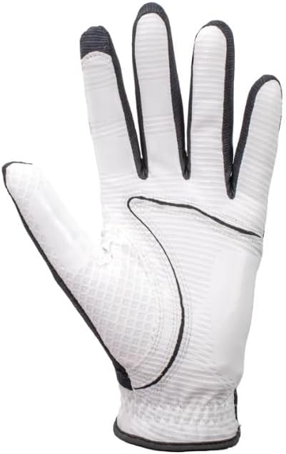 Copper Infused Golf Glove for Men β White/Black β Single Pack β Compression Fit, Arthritis Relief, Non-Slip Grip β USGA Approved