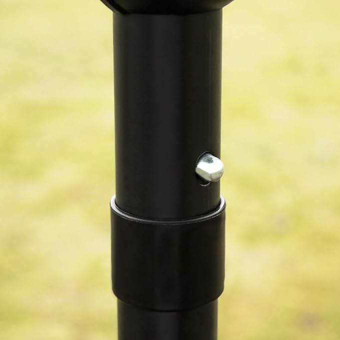 Sunnyglade 9' Patio Umbrella Black and White Outdoor Table Umbrella 8 Ribs | - Image 5