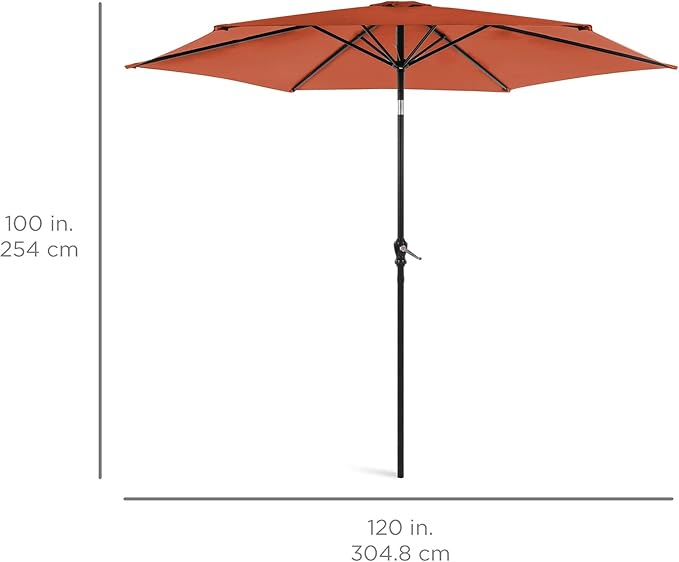 Best Choice Products 10ft Outdoor Patio Umbrella, Outdoor Table Umbrella - Image 7