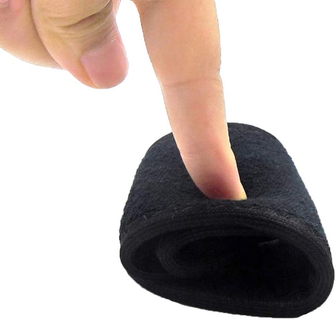 Happystep Cotton Terry Cloth Insoles, Barefoot Shoe Inserts, Sweat Absorption, Odor Control, Moisture-Wicking, Washable and Reusable, Zero Drop Shoe Insoles, 1 Pair Black and 1 Pair White (Women 11)