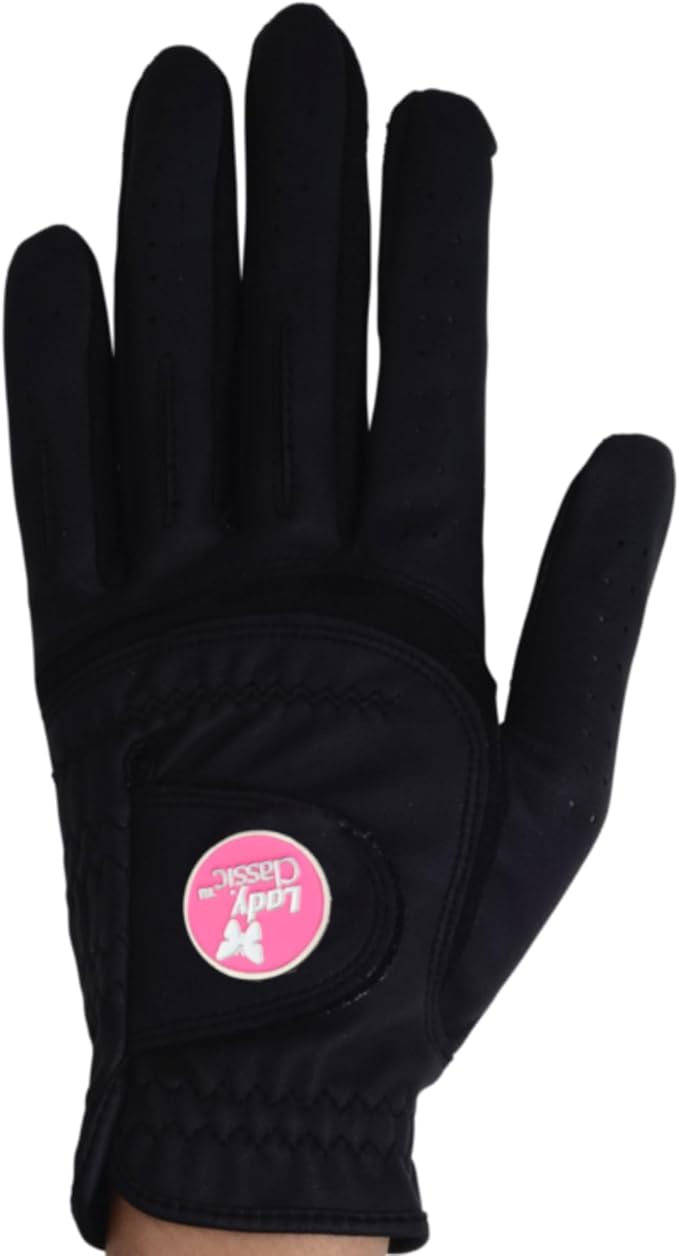 Womenβs Form Fit Golf Glove β Lightweight, Flexible & Stylish with Leather Palm Patch β Soft Flex Comfort β Right or Left Hand