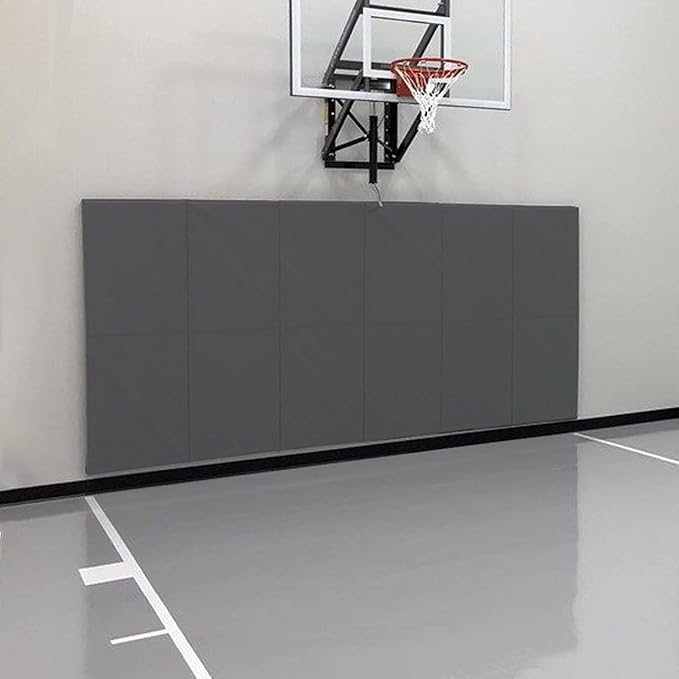 PROGOAL Gym Wall Paddings Basketball Court Wall Protection Pad - 2”Thick Foam Wall Mat Durable Protector for Wall-Mounted Basketball Hoops Garage Taekwondo(60" Lx20 W)