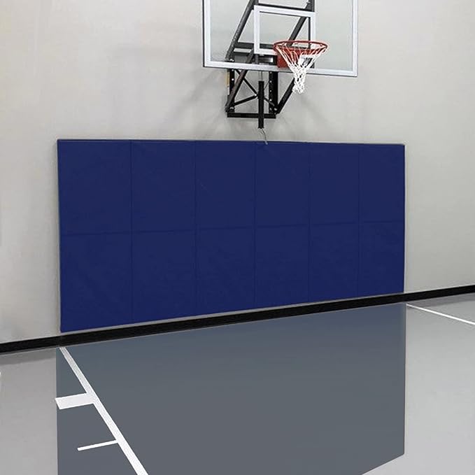 PROGOAL Gym Wall Paddings Basketball Court Wall Protection Pad - 2”Thick Foam Wall Mat Durable Protector for Wall-Mounted Basketball Hoops Garage Taekwondo(60" Lx20 W)