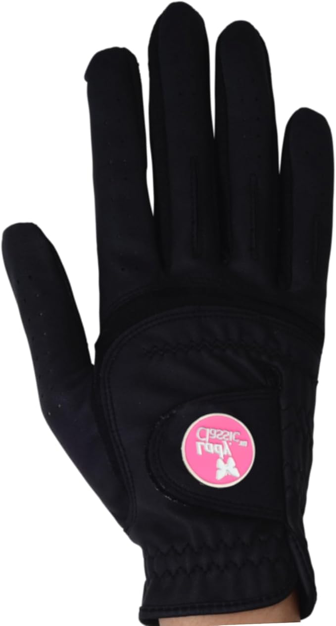 Womenβs Form Fit Golf Glove β Lightweight, Flexible & Stylish with Leather Palm Patch β Soft Flex Comfort β Right or Left Hand