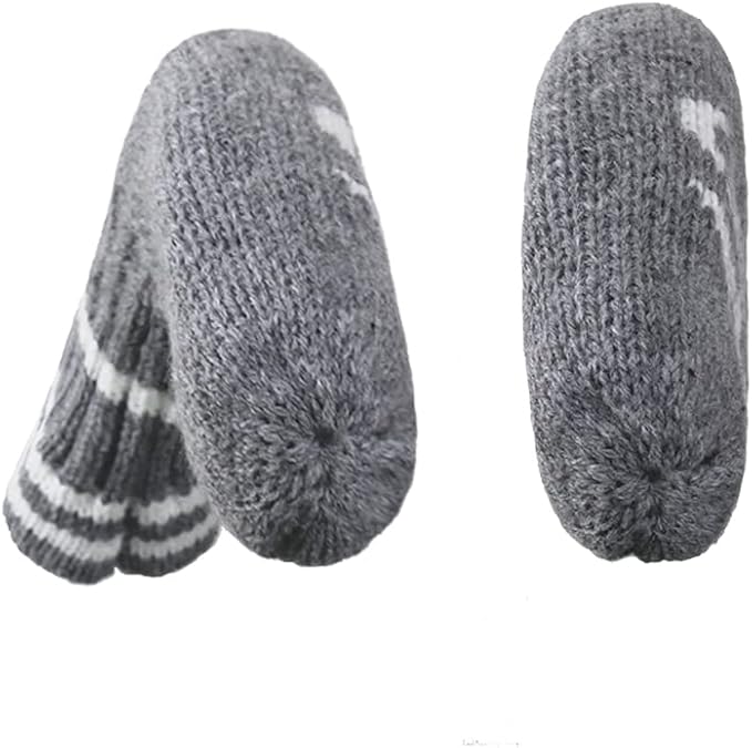 Scott Edward 1/7/10 Pcs Knitted Golf Club Head Covers for Irons Wedge Cuteness and Basically Socks Shape Washable Golf Club Head Protector on Classic Stripes Style,Double Sided Customization