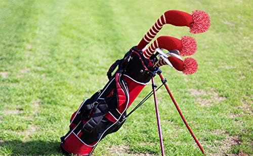 Scott Edward 1/3/4PCS Multi-Style Optional Individualized Knit Golf Club Head Covers, Driver Wood(460cc) Fairway Wood and Hybrid(UT),for Male/Female Golfers,Custom