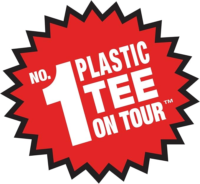 PrideSports PTS Plastic Golf Tees | 30 Count, 1-1/2 Inch | #1 Plastic Tee on Tour | Best for Irons, Hybrids, and Woods
