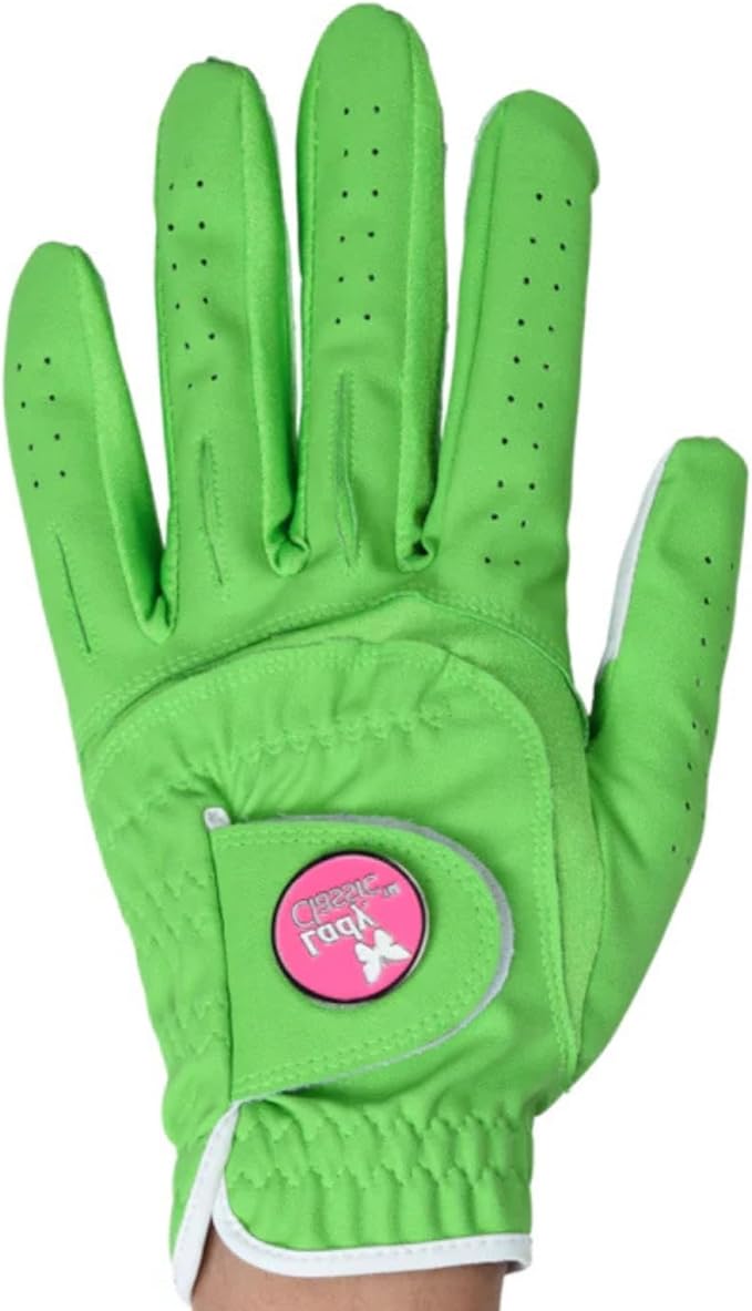 Womenβs Form Fit Golf Glove β Lightweight, Flexible & Stylish with Leather Palm Patch β Soft Flex Comfort β Right or Left Hand