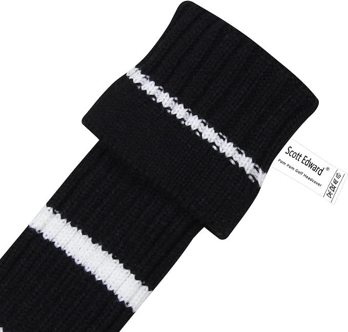 Scott Edward 1/3/4PCS Multi-Style Optional Individualized Knit Golf Club Head Covers, Driver Wood(460cc) Fairway Wood and Hybrid(UT),for Male/Female Golfers,Custom
