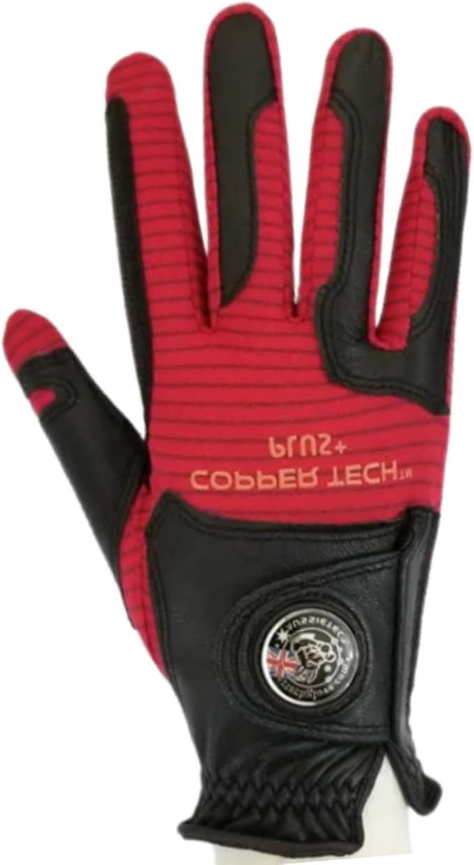 Ultra Premium Leather Golf Glove for Men β Copper-Infused, Compression Fit, All-Weather, Pain Relief