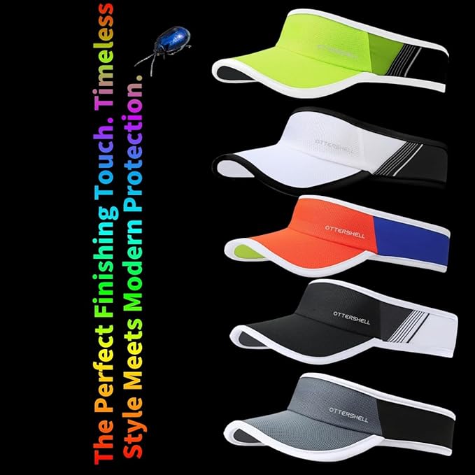 Cooling Sports Sun Visor Hat for Men & Women,Lightweight, Stretchy Packable Running Visor-for Golf, Tennis, Hiking
