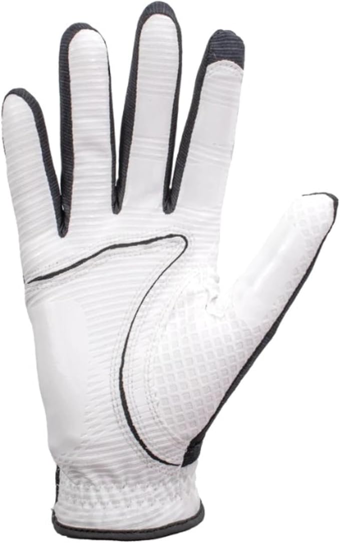 Copper Infused Golf Glove for Men β White/Black β 2 Pack β Compression Fit, Arthritis Relief, Non-Slip Grip β USGA Approved