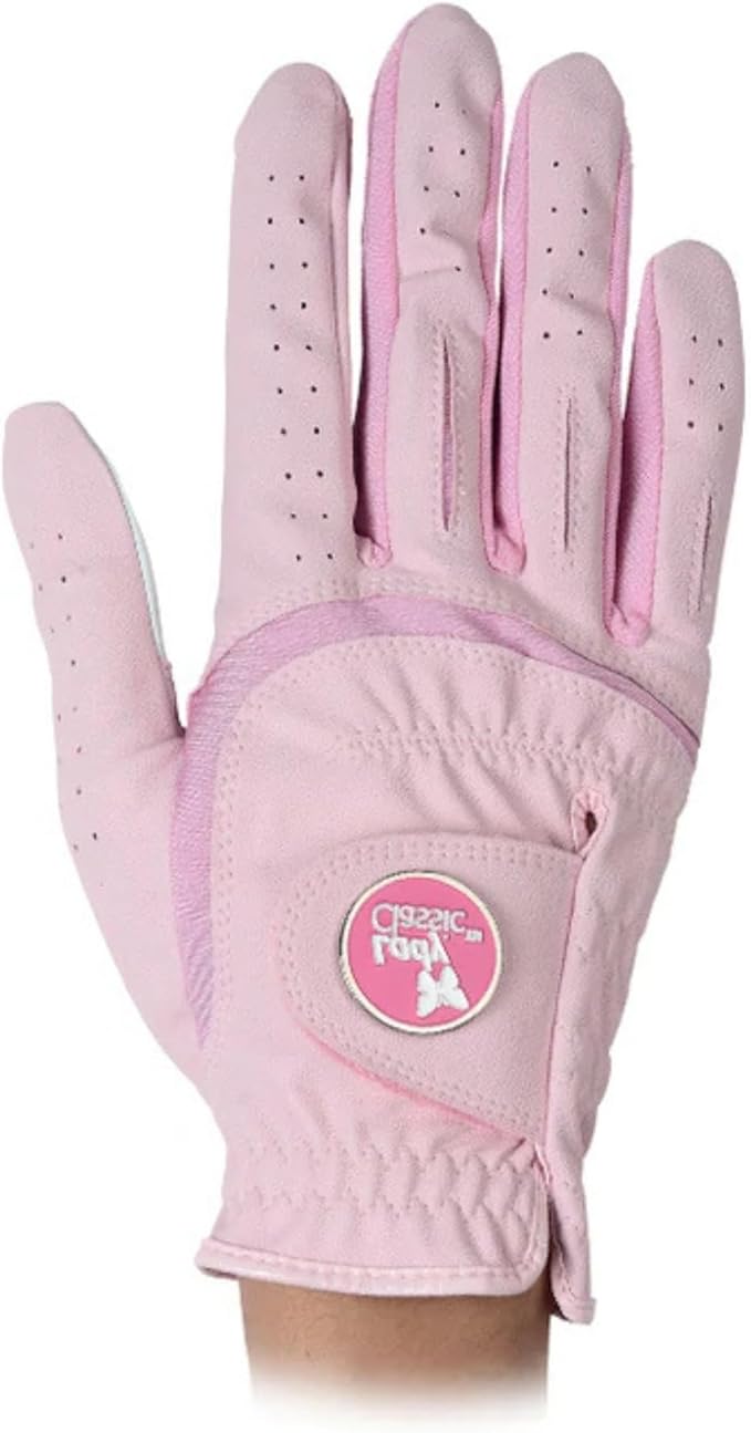 Womenβs Form Fit Golf Glove β Lightweight, Flexible & Stylish with Leather Palm Patch β Soft Flex Comfort β Right or Left Hand