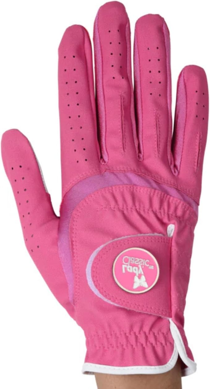 Womenβs Form Fit Golf Glove β Lightweight, Flexible & Stylish with Leather Palm Patch β Soft Flex Comfort β Right or Left Hand