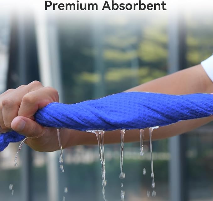 Magnetic Golf Towel with Clip and Cleaning Pocket -Premium Ultra Absorbent and sandfree Waffle Weave Microfiber Towel-Golf Accessories for Golf Bags, Carts or Clubs 16"*16β