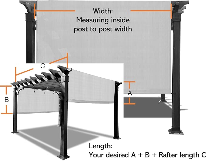 Alion Home Custom HDPE Permeable Canopy Sun Shade Cover Replacement - Image 5