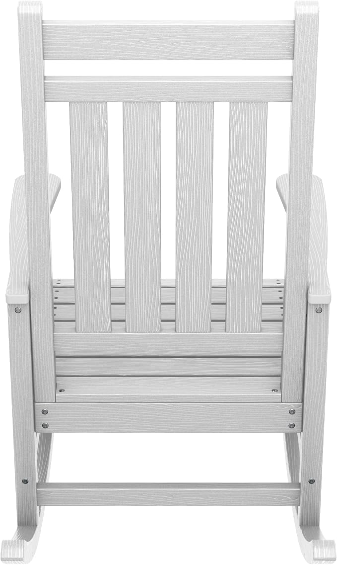 SERWALL Outdoor Rocking Chair Set of 2, Adult HDPE Rocking Chair, Oversized - Image 10