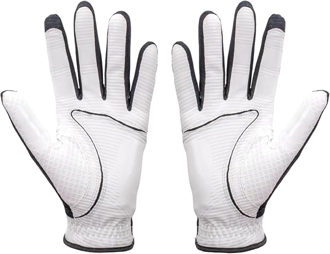 Copper Infused Golf Glove for Men β White/Black β Single Pack β Compression Fit, Arthritis Relief, Non-Slip Grip β USGA Approved