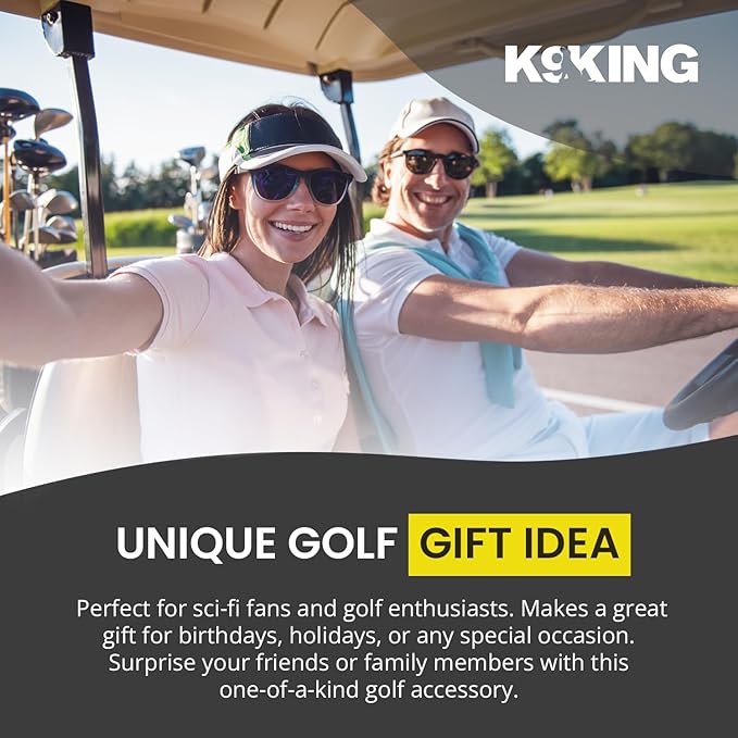 K9King Funny Golf Ball Marker with Magnetic Hat Clip β Unique Durable Enamel Ball Marker β Enhanced Golfing Fun Waterproof Scratch Free Golf Accessories and Gifts for Golfers