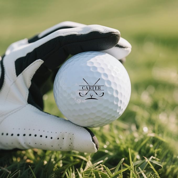 Personalized Golf Ball Stamp β Custom Golf Ball Marker Stamp with Name, Initials, Logo or Year β Self-Inking, Waterproof, Refillable Ink β Golf Accessories Gift for Men, Dad, Golfer (Style 2)