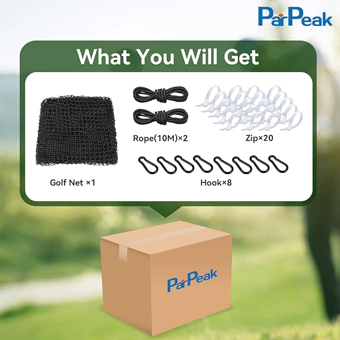 Golf Nets Practice,Sports Nets for Backyard Driving Real Golf Balls10ft to 60ft, Ball Stop Netting for Garage Swing Training, Indoor Outdoor Nylon Heavy Duty Soccer, Basketball, Pickleball Accessories