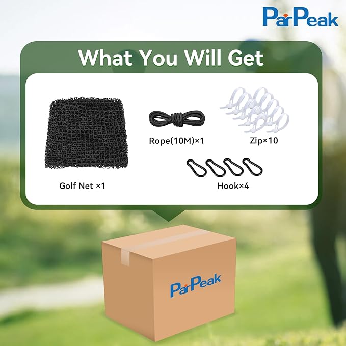 Golf Nets Practice,Sports Nets for Backyard Driving Real Golf Balls10ft to 60ft, Ball Stop Netting for Garage Swing Training, Indoor Outdoor Nylon Heavy Duty Soccer, Basketball, Pickleball Accessories