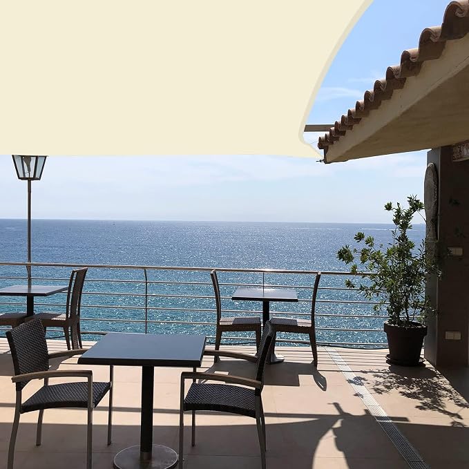 Neween Shade Sails, Waterproof Sun Shade Sail Rectangle UV Block Canopy Sun - Image 7