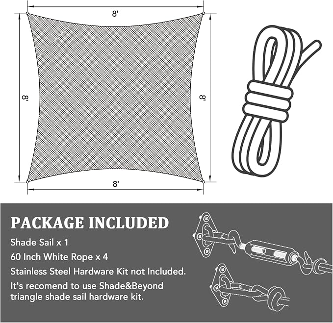 Shade&Beyond 15'x24' Sun Shade Sail Canopy Rectangle, UV Block Breathable - Image 7