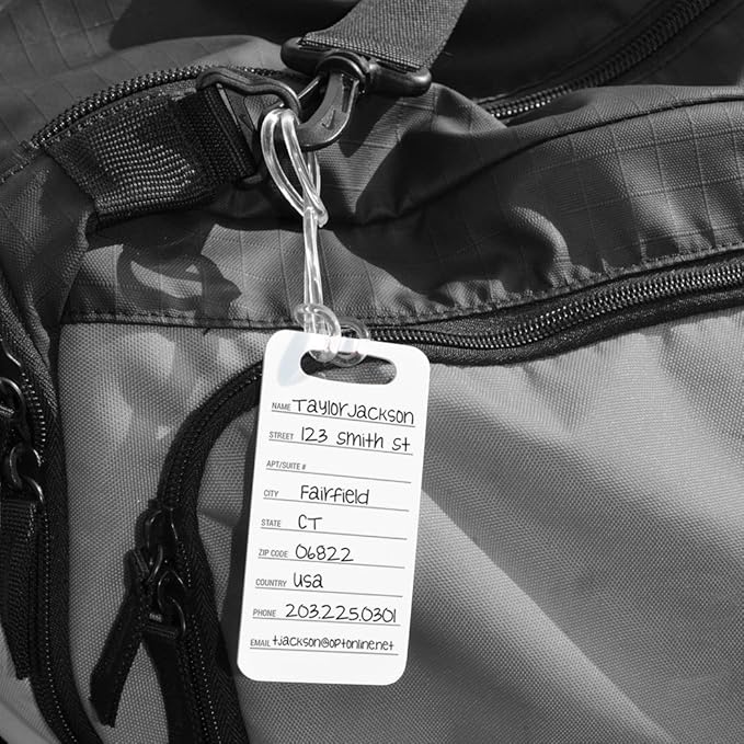 ChalkTalkSPORTS Golf Luggage & Bag Tag | Golf Course | Standard Lines on Back | Small