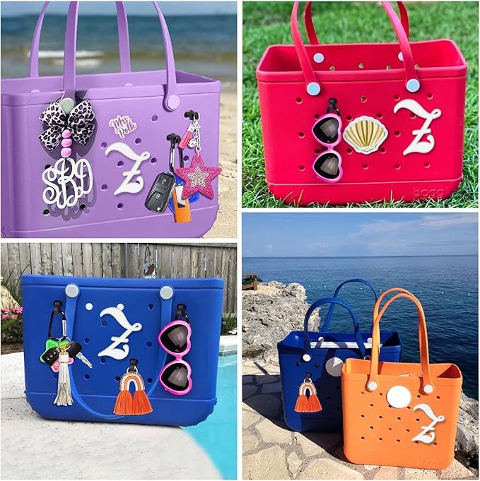 Mity rain Letter Charms for Bogg Bag,Alphabet Lettering Accessories Charms Compatible with Bogg Bag Original All Models, Insert Decorative Letter for Handbag Beach Tote Bag Z