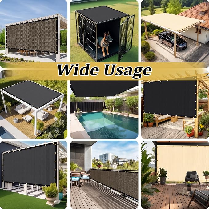 Shade&Beyond Customized Size 6' X 20' Shade Cloth - Image 6