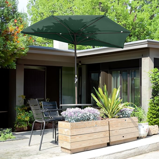 Half Patio Umbrella - 9ft Outdoor Patio Canopy - Condo - Image 7
