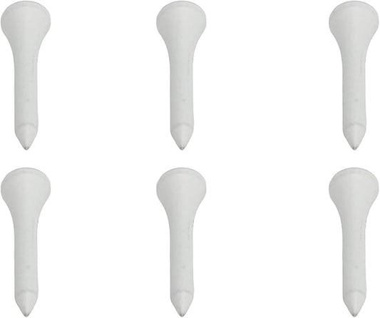 50Pcs Golf Tees, Wooden Practice Golf Tees White Long Ball Base Set Kit for Outdoor Sports