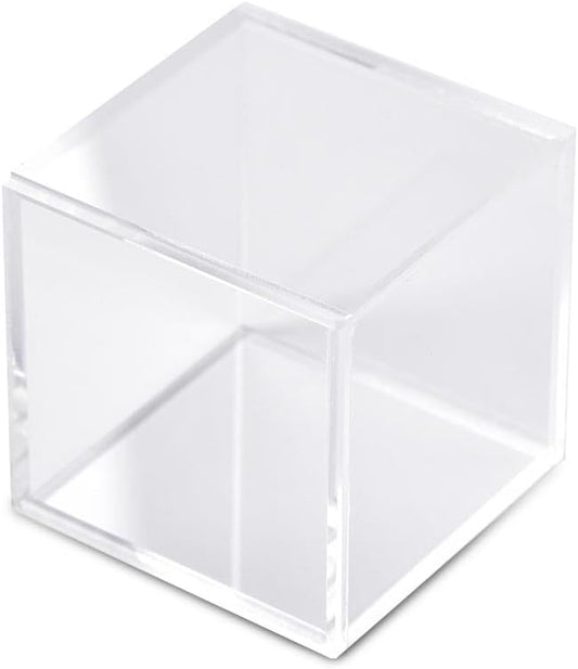 GRAND ORANGE Golf Ball Display Clear Case Cube Square Stackable Holder Plastic