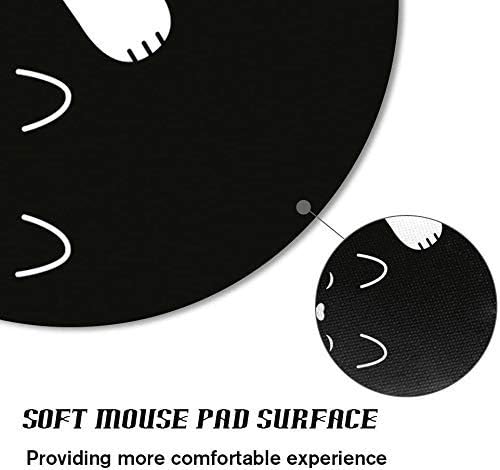 Mouse Pad Golf Ball, Round Mousepad, Non-Slip Rubber Base Mouse Mat for Laptop and Computer