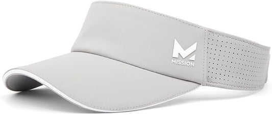 MISSION Structured Cooling Visor - Unisex One Size Cap for Tennis, Golf & Running - Lightweight & Durable
