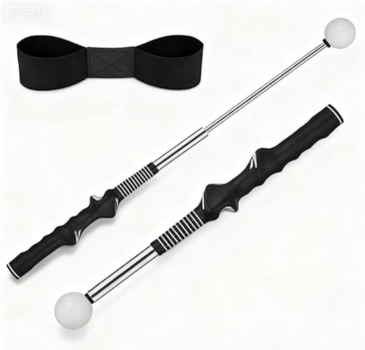 Golf Swing Training Aid - Retractable Golf Grip Trainer,Ergonomic Training Aid for Wrist & Swing Correction, Universal Trainer | for Home & Range Practice