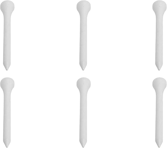 50Pcs Golf Tees, Wooden Practice Golf Tees White Long Ball Base Set Kit for Outdoor Sports
