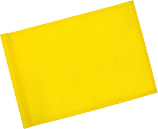 KINGTOP Golf Flag 20x14 Inch - Plain Yellow, 420D Nylon, Tube Inserted - Standard Putting Green Flags for Backyard Practice, Golf Courses, Country Club, 1-Pack