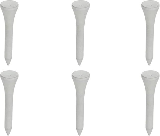 50Pcs Golf Tees, Wooden Practice Golf Tees White Long Ball Base Set Kit for Outdoor Sports