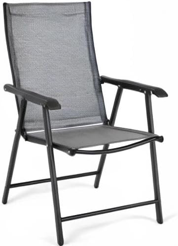 GIANTEX Set of 2 Patio Folding Chairs, Outdoor Chairs - Image 9
