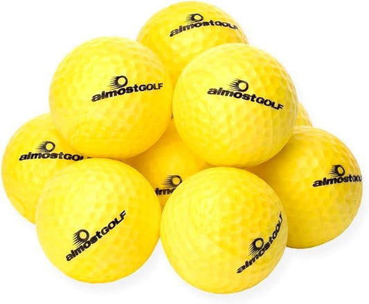 ALMOSTGOLF Limited Flight Practice Foam Golf Balls – Realistic Spin, Trajectory, & Accuracy Training
