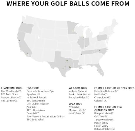 LostGolfBalls Chrome Soft Golf Balls – 96 Mint Used Balls Compatible with Callaway – Cleaned & Graded