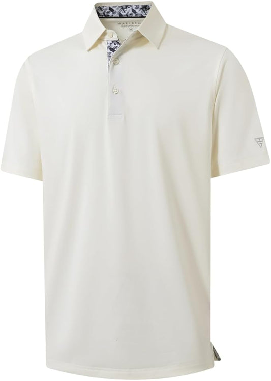 Mens Polo Shirts Short and Long Sleeve Casual Solid Stylish Dry Fit Performance Designed Collared Golf Polo Shirts for Men