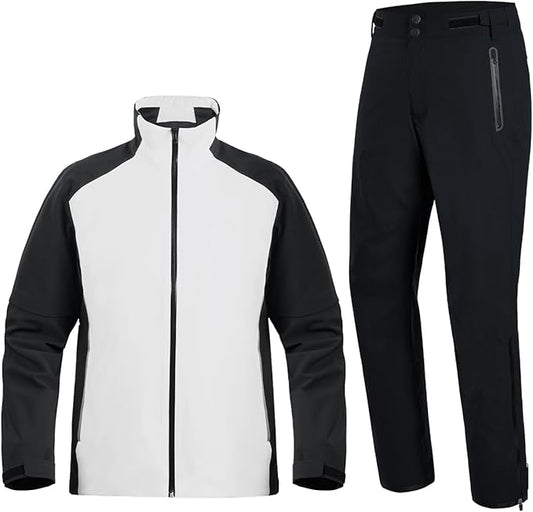 fit space Waterproof Golf Rain Suits for Men Performance Rain Jackets and Pants for All Sports