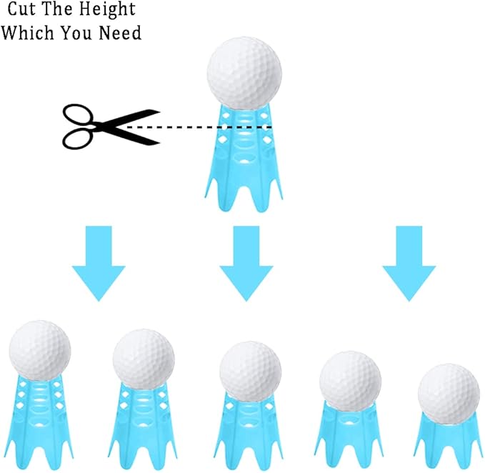 Golf Simulator Tees, Indoor Golf Tees for Simulator, Plastic Practice Golf Mat Tees for Winter Turf and Driving Range