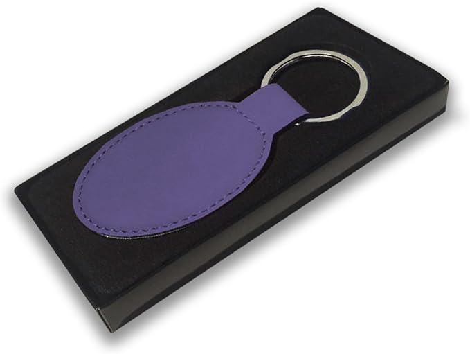 LaserGram Oval Keychain, Disc Golf, Personalized Engraving Included