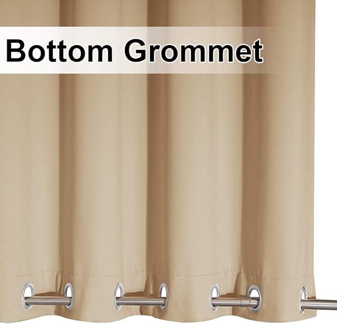 NICETOWN Outdoor Curtain for Patio Waterproof, Sunlight Block Rustproof Grommet - Image 6