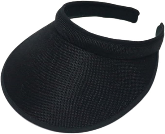 Cloth Covered Slip-On Visor for Women, Adjustable Cap Sports Sun Visors for Men